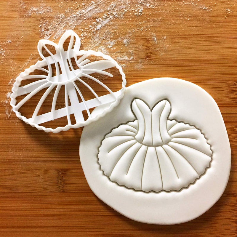 Bakerlogy Set of 2 Ballet themed cookie cutters (Designs: Tutu and Ballet Shoe)  2 pieces - Bakerlogy - Image 2
