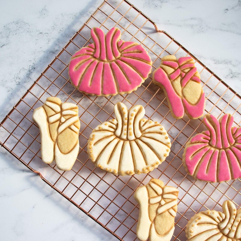 Bakerlogy Set of 2 Ballet themed cookie cutters (Designs: Tutu and Ballet Shoe)  2 pieces - Bakerlogy - Image 1