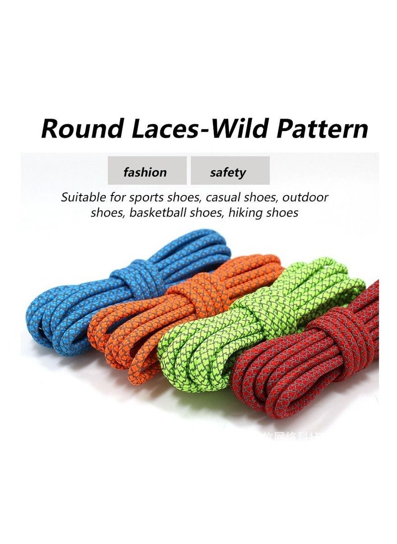Generic - Reflective Round Shoe Laces Sneakers Shoelaces Sports Rope Laces Fluorescent Running Shoestrings Outdoor - Image 1