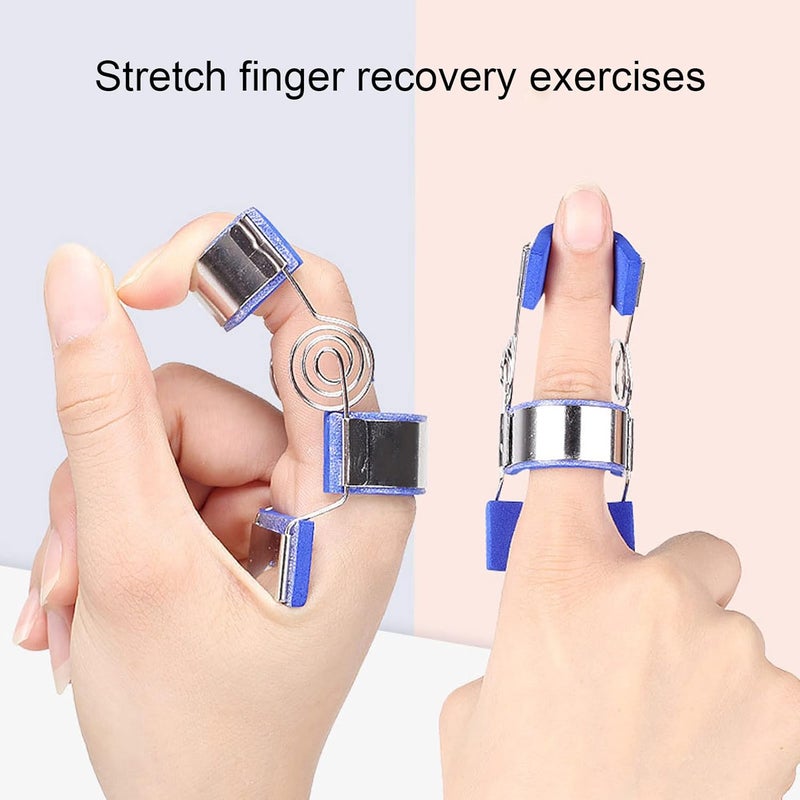 TMISHION Finger Splint, Lightweight Finger Straightener Spring Finger Splint Rehabilitation Straighten Workout Wear Easily Extension Adjustment Assist for Finger Sprain(S) - Image 3