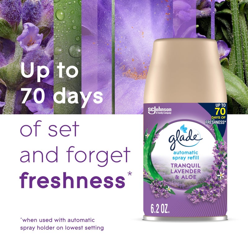 Glade Automatic Spray Refill, Air Freshener for Home and Bathroom, Tranquil Lavender & Aloe, 6.2 Oz - Image 5