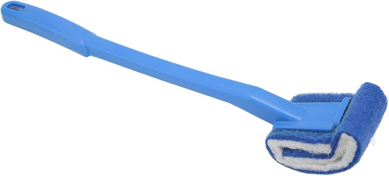 klarako Toilet Brush, Soft Bristle Curved Design Bathroom Cleaning Scrubber Tool (Blue) - Image 1
