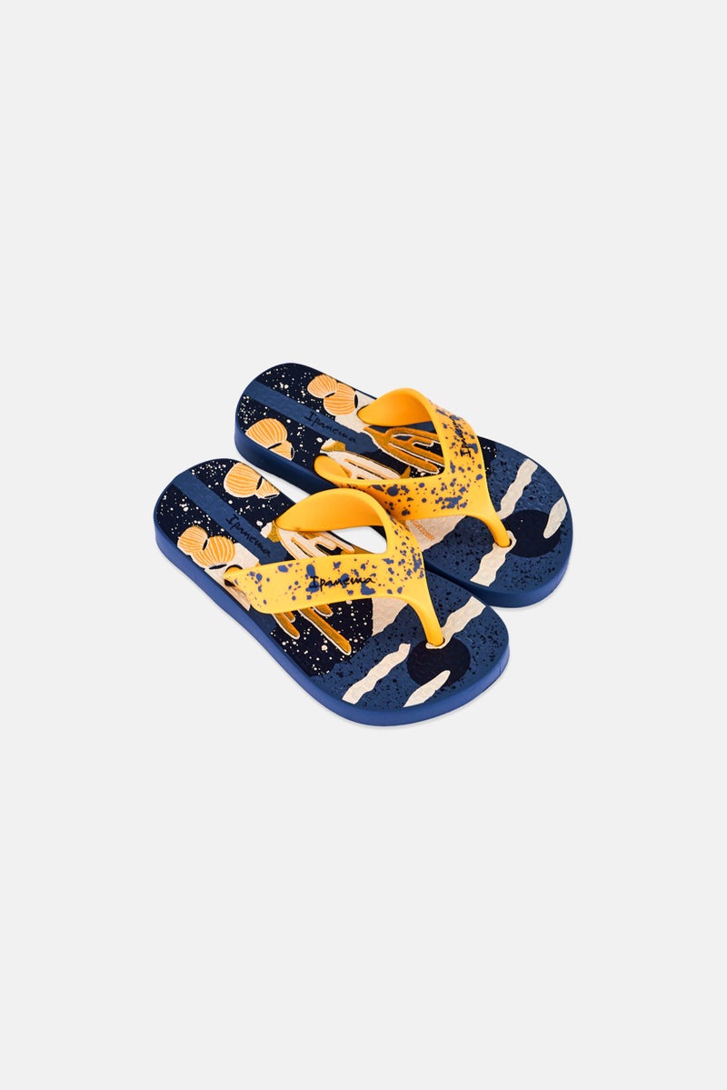 Ipanema Toddlers Boy Deck Graphic Print Slip On Slippers, Multicolor - Image 2