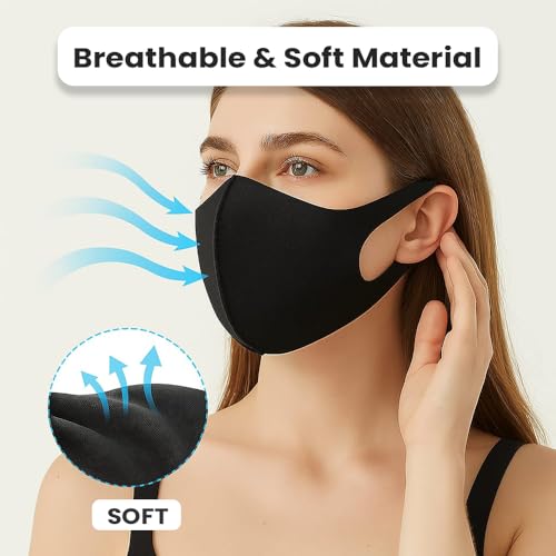 Yugan Anti Pollution Reusable and Washable Face Mask for Adult, Unisex, Soft Breathable Oxford Fabric (Multicolor - 6 Pcs - Adult) - Image 4