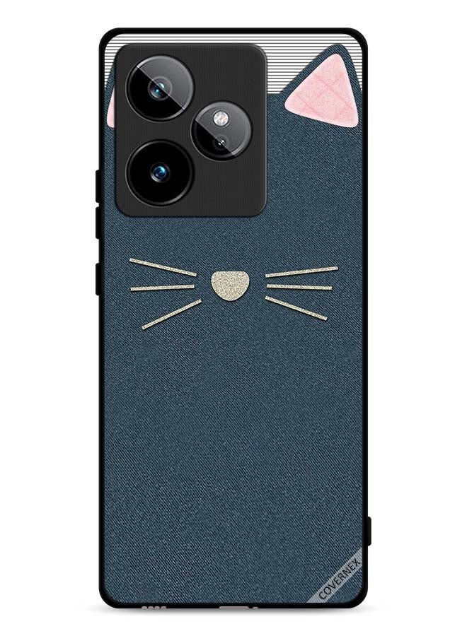 Covernex Realme GT 7T 5G Protective Case Cover Cat Art Leather Pattern