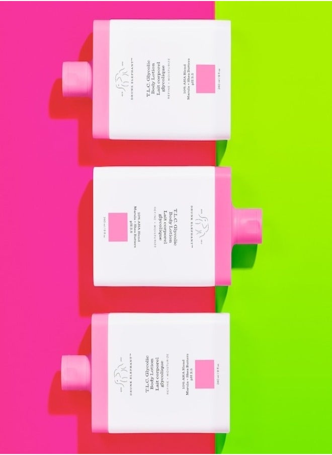 DRUNK ELEPHANT - T.L.C. Glycolic Body Lotion with Marula and Shea Butters. Refining and Moisturizing for Healthy Skin-240ml/8 fl oz - Image 1