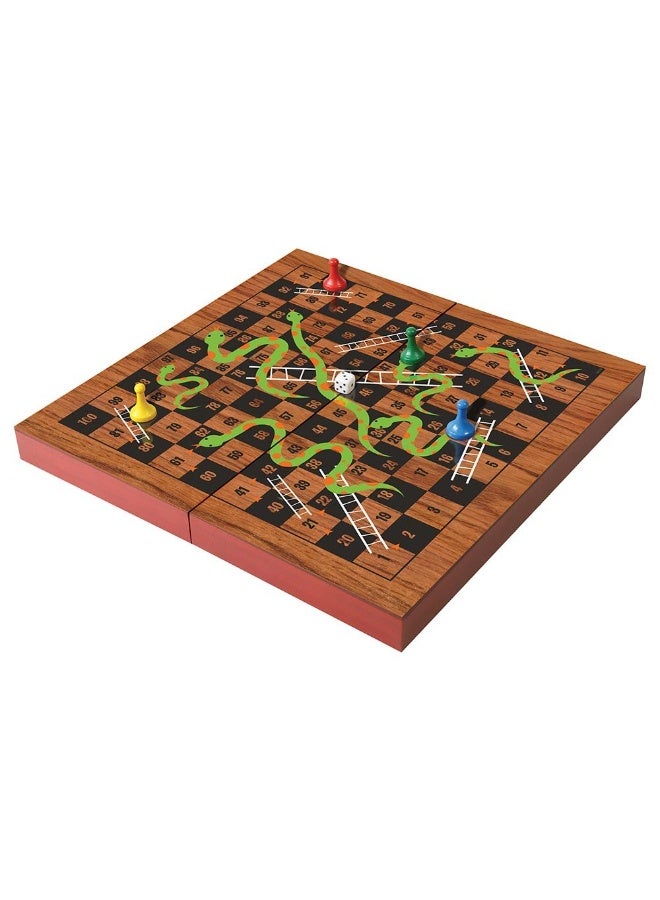 Ambassador Folding Wood Snakes & Ladders Set (TG1903) - Image 2