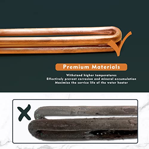 Mhrxusd HE 90240 Heating Element, Replacement for EcoSmart ECO 18 27 36, 9KW 240V Water Heater Element for Electric Tankless Water Heaters, Screw-In,Copper, 2PCS - Image 5