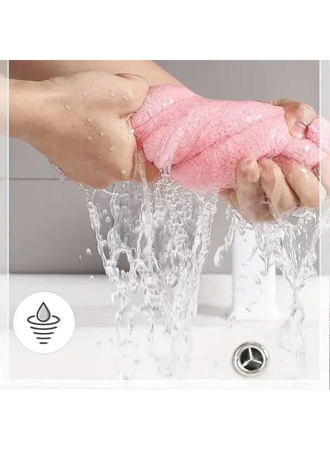 Grey Ultra Soft Microfiber Quick Dry Hair Towel Wrap Cap For Curly Hair - Image 5