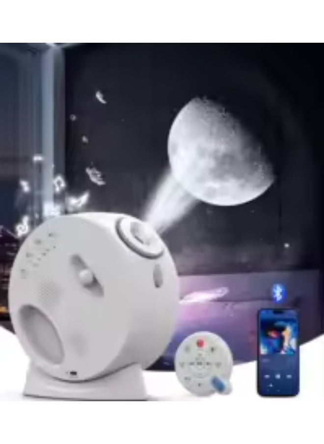 Planetarium Projector Night Light 4K HD Star with Bluetooth Function White Noise Clock for Relaxation and Sleep Aid