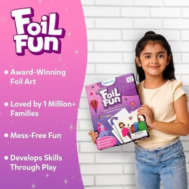 Skillmatics Foil Fun - Unicorns & Princesses, No Mess Art for Kids, Craft Kits & Supplies, DIY Creative Activity, Travel Toys, Gifts for Ages 4, 5, 6, 7, 8,  9 - Image 4
