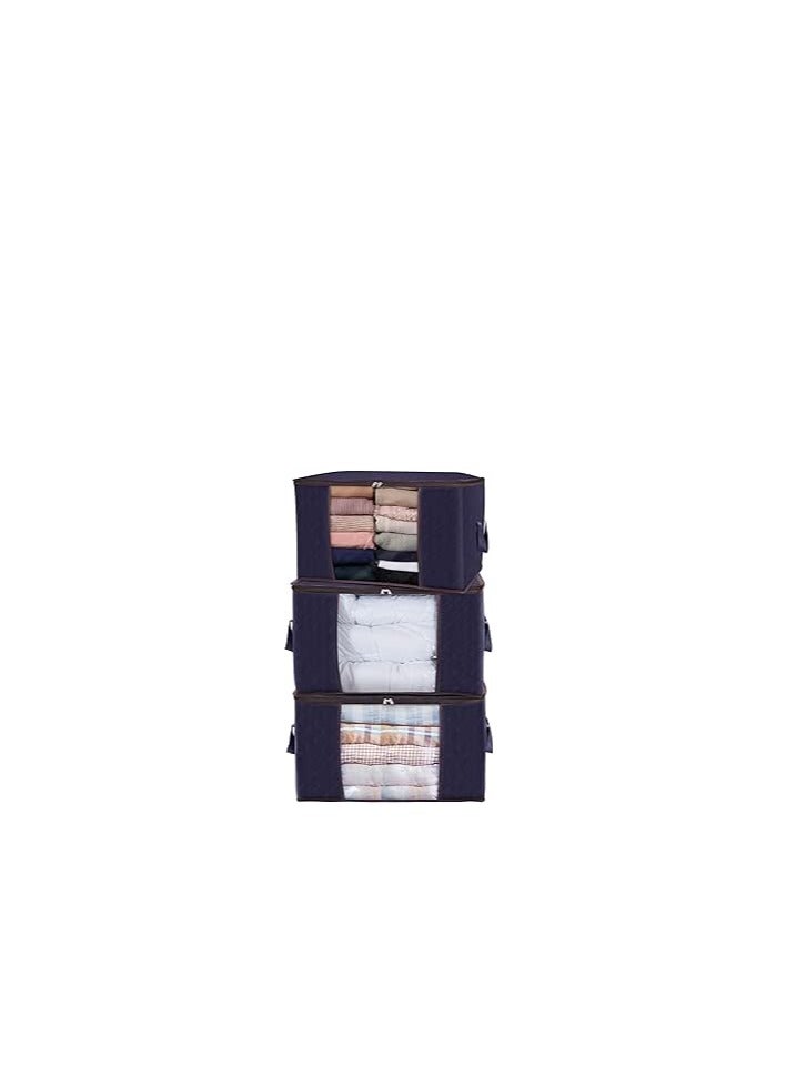 Spaceshoop large capacity clothes storage bag organizer 3pcs  - Image 1