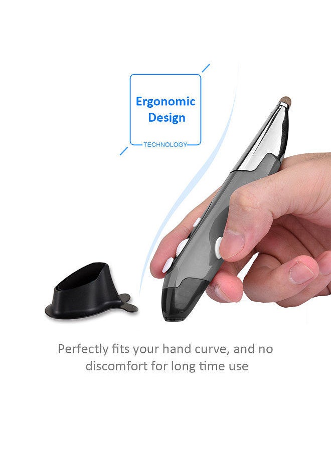 Generic - PR-06 2.4Ghz Wireless Optical Touch-pen Mouse 800/1200/1600DPI Wireless Mouse Pen with Stylus Function Handwriting Ergonomic Mice for PC Laptop Computer - Image 1