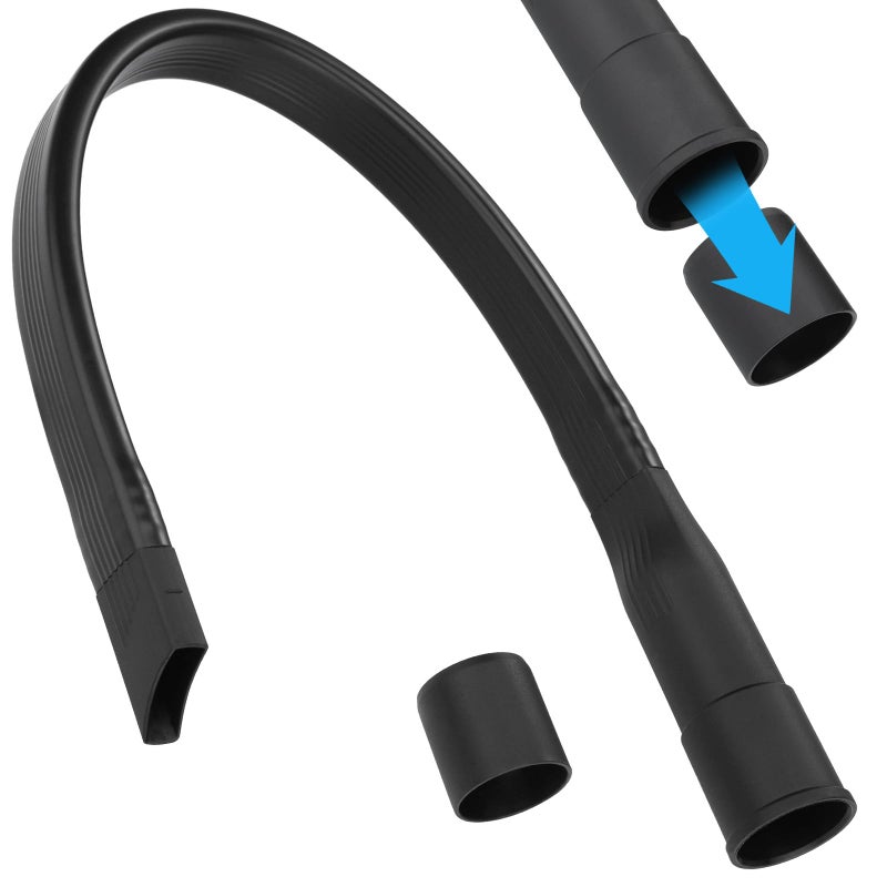 Hejo Extra Long Flexible Crevice Tool for Hoover Nozzle with 3532mm Connection Universal for Hoover Crevice Tool for All Vacuum Cleaner Black