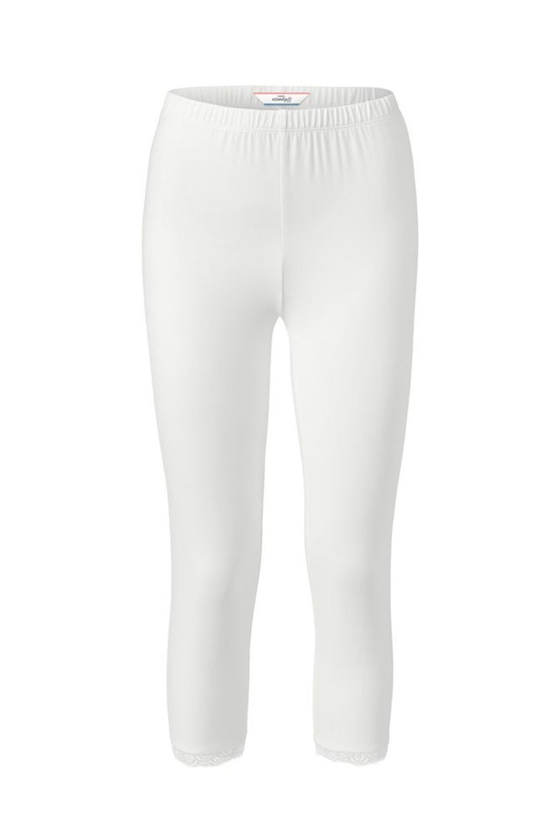 Tchibo Women 3/4 Trim Lace Leggings, White  - Image 3