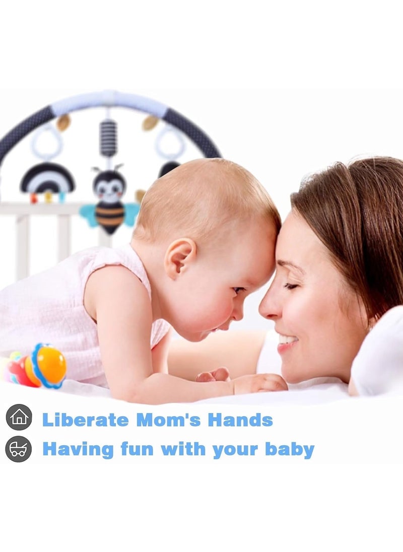 Generic - Baby Stroller Arch Toys, Car Seat Toys,Bouncer Toy Bar/Mobile for Bassinet,Adjustable Baby Hanging Toys Fit for Crib Bed,Stroller,Car Seat,Baby Gifts.(Black Bee) - Image 1
