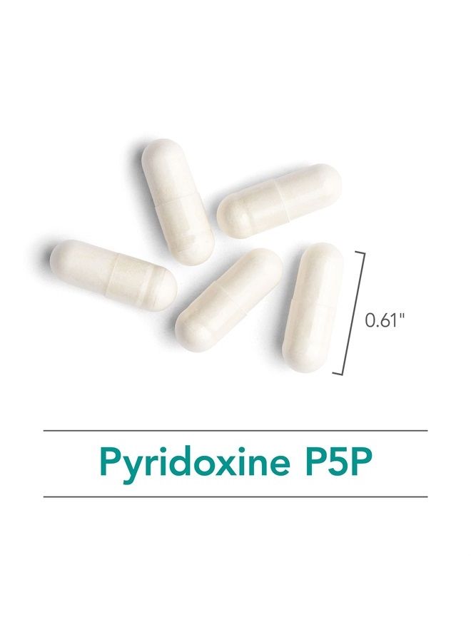 Nutricology Pyridoxine P5P - High Dose Vitamin B6, Pyridoxal-5-Phosphate - 60 Vegetarian Capsules - Image 4