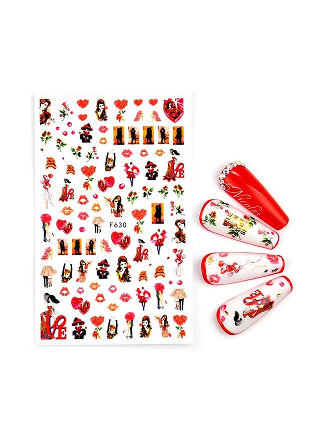 brunson ملصقات تصميم ثلاثية الأبعاد لتزيين فن الأظافر F630