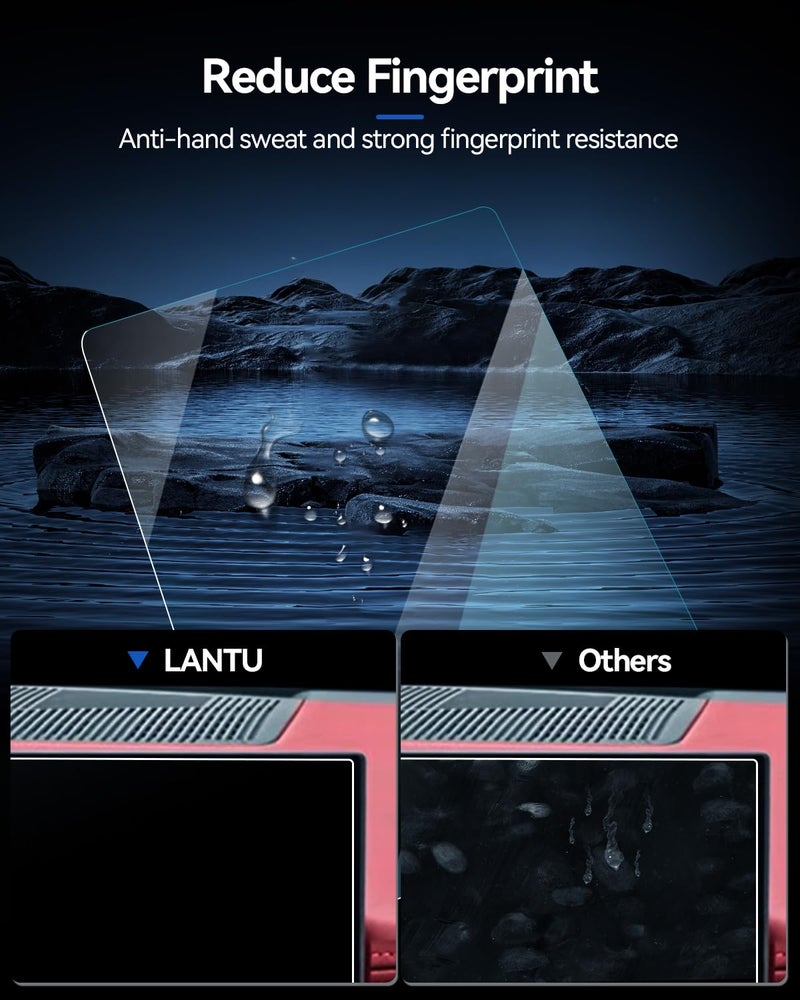 LANTU 4PCS Car Screen Protector for BMW iDrive X5 (2024 2025), X6 (2024 2025), XM (2024 2025), X7 (2023-2024 2025) Accessories Nano Screen Protector Film HD Clear (2PCS Navi+2PCS Dash) - Image 5