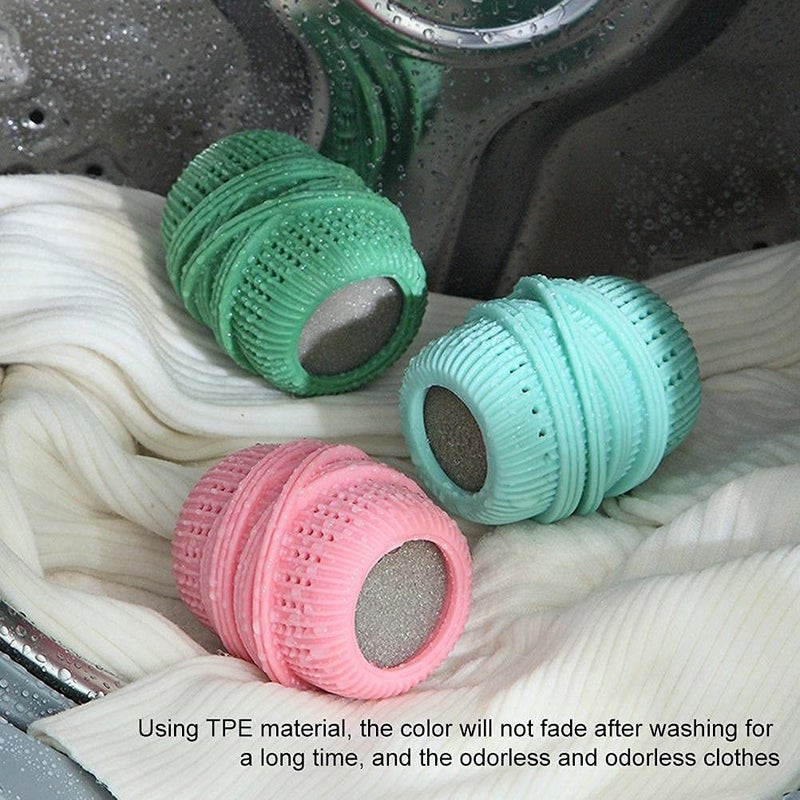 pepplo Reusable Laundry Cleaning Balls 1 Pcs EcoFriendly Washing Balls Magic Antiwinding Clothes Washing Products Dryer Balls Washing Ball Cleaning Tools for Washing Machine Laundry Coor May Vary - Image 2