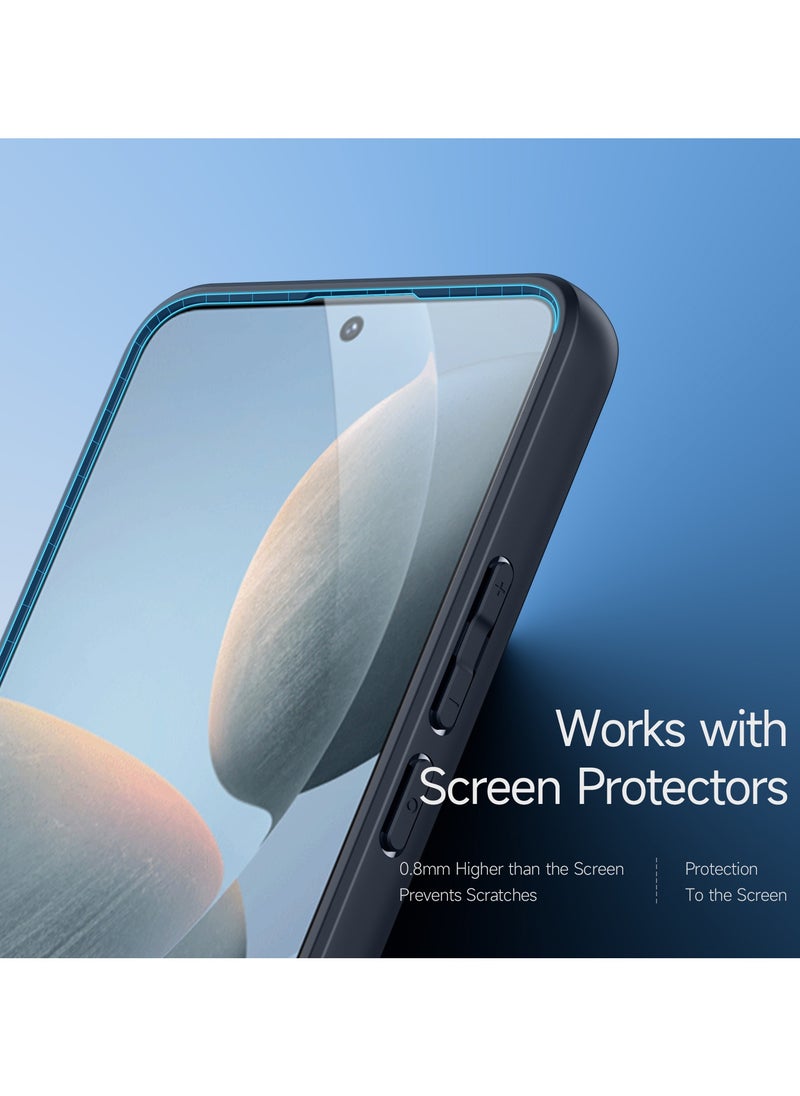 DUX DUCIS - DUX DUCIS Aimo Case Anti-Yellowing Clear [Hard PC Back & Soft TPU Bumper] Shockproof Protective Phone Case Cover compatible with Poco x6 Pro / Redmi K70E (Black) - Image 1