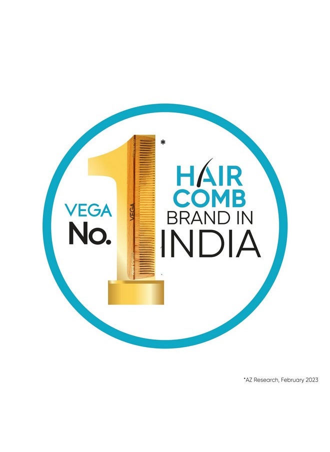 Vega Vega Detangling Hair Comb (India's No.1* Hair Comb Brand) For Men and Women(1266)  - Image 2