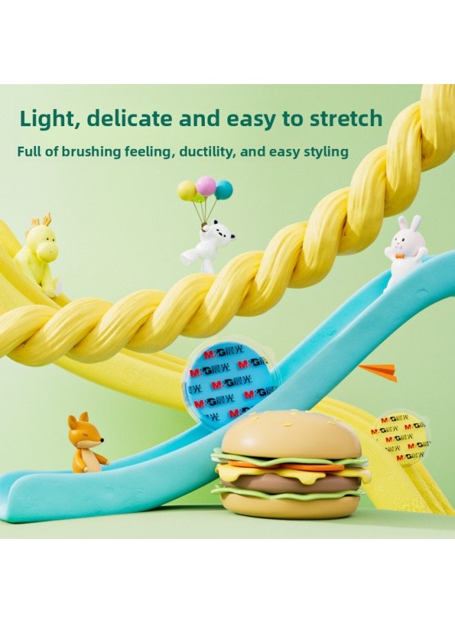 null - Chenguang Clay Children's Kindergarten Plasticine Color Mud 24 Color Handmade Clay Toy Suit Oily Plastic Others-Color:[little Fox Hili] 36-color Box + 36-color Refill (2 White + Tools + Course) - Image 1