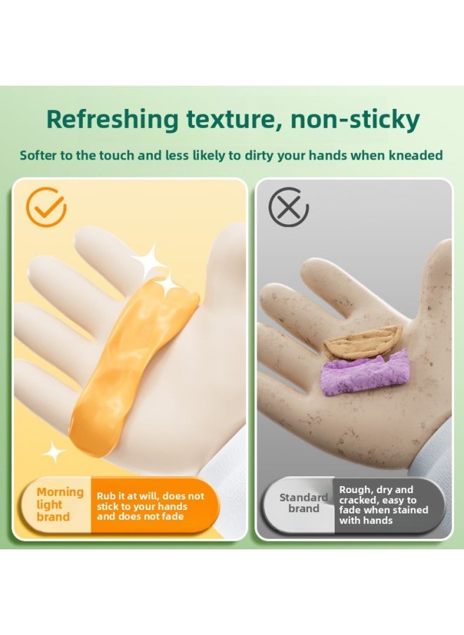 null - Chenguang Clay Children's Kindergarten Plasticine Color Mud 24 Color Handmade Clay Toy Suit Oily Plastic Others-Color:[little Fox Hili] 36-color Box + 36-color Refill (2 White + Tools + Course) - Image 1