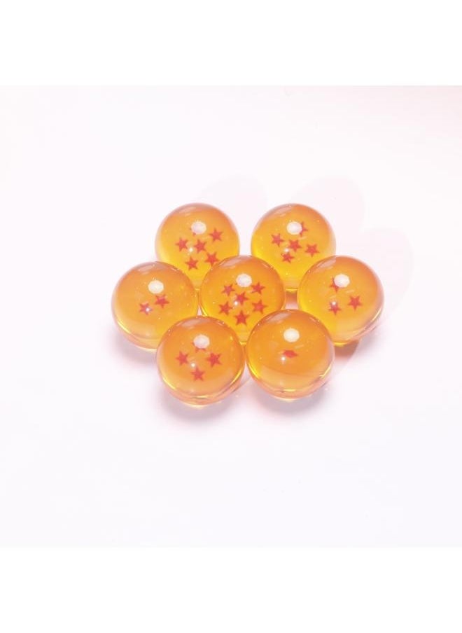 yongsheng - 7-Piece Dragon Z Ball Set 3.5centimeter-Collectible Medium Crystal Stars Balls Dragon Ball-Game Balls Gift Set - Image 1