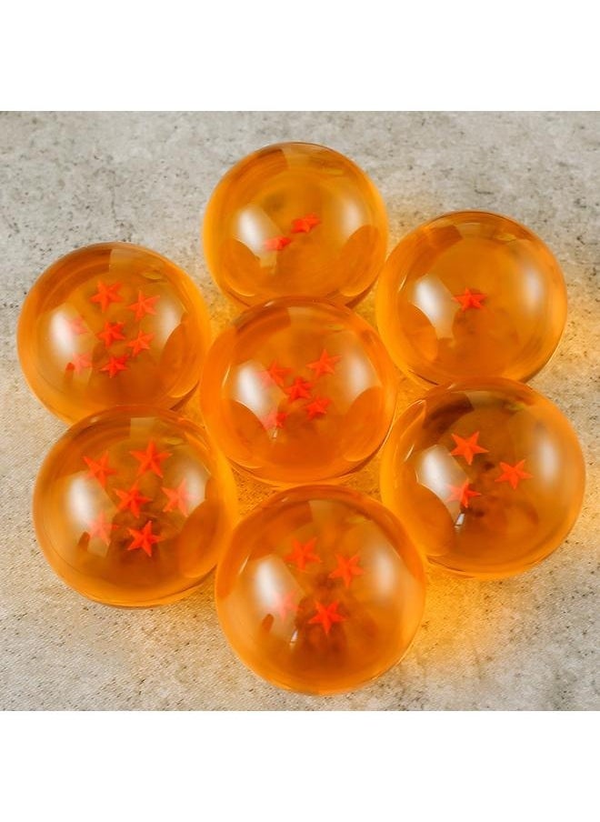 yongsheng - 7-Piece Dragon Z Ball Set 3.5centimeter-Collectible Medium Crystal Stars Balls Dragon Ball-Game Balls Gift Set - Image 1