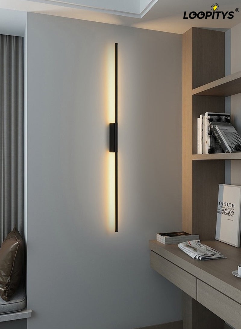 LOOPITYS （Tricolour light-100CM）Modern wall lights Home appliances Nordic style long lumen home decoration Bedroom dining room TV wall lighting fixtures，wall lamp - Image 1