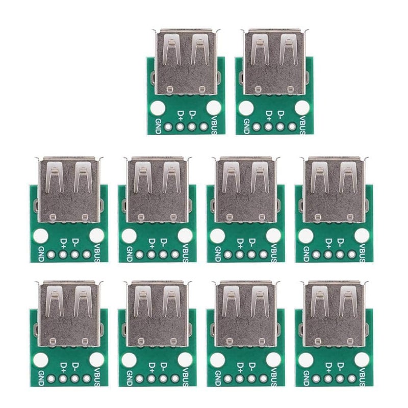 TECHTONICS USB Female to 2.54mm Breakout Board with Direct 4P Adapter Board (Pack of 5) - Image 1