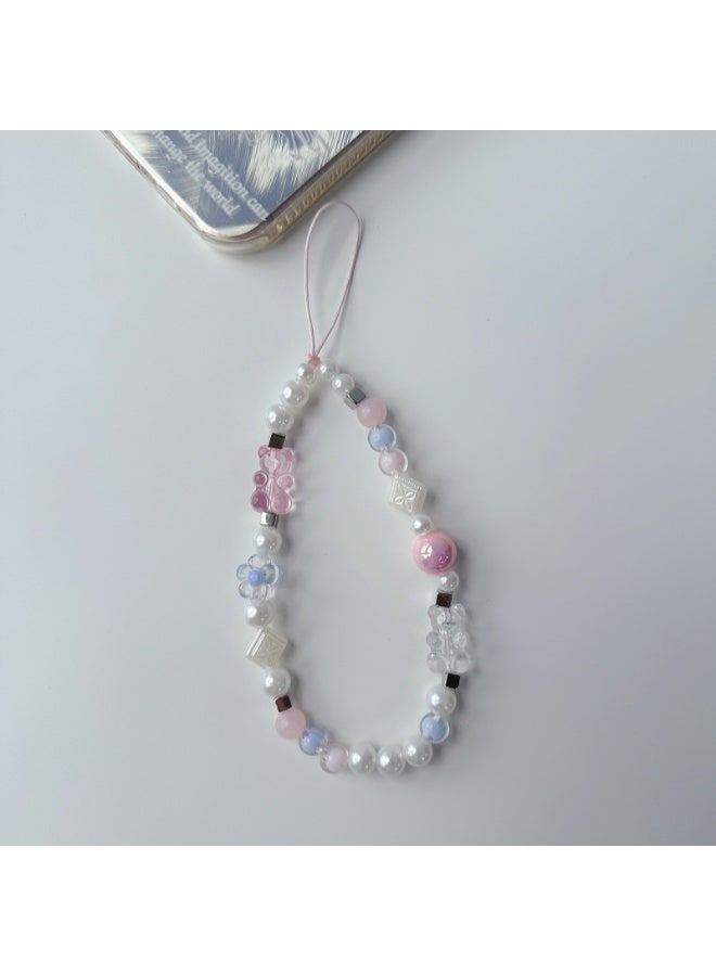 NIBEMINENT Phone Charm/ Chain Strap for Women Girls, Sweet And Cool Girl's Versatile Cell Phone Case Lanyard Wrist Strap