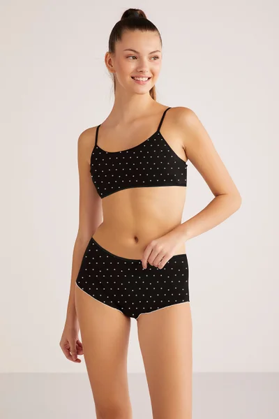 KOM Polka Polka Dot Women's Shorts Black