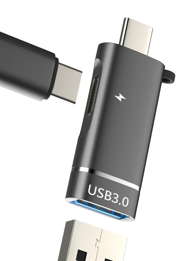 HOYULLI USB C OTG Adapter(2in1)for iPhone16 15 Pro Max Type C Charging Cable for Apple USB-A Card Reader 3.0 Converter Android Digital Camera Data Transfer for iPad Power Port Connector Compatible for Samsung - Image 1