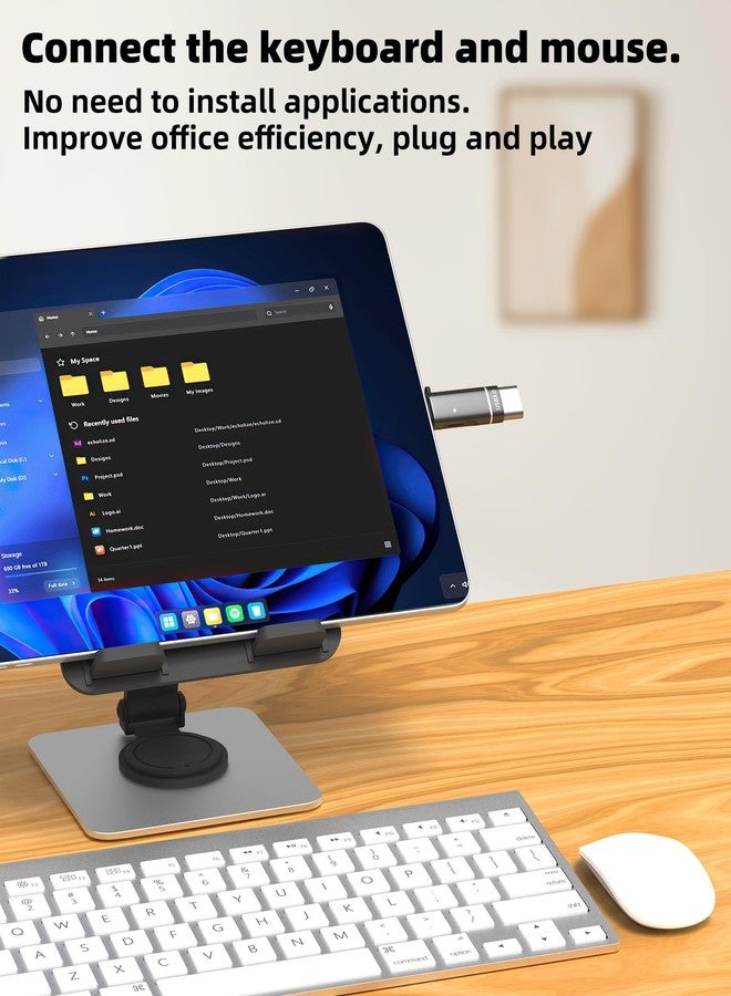 HOYULLI USB C OTG Adapter(2in1)for iPhone16 15 Pro Max Type C Charging Cable for Apple USB-A Card Reader 3.0 Converter Android Digital Camera Data Transfer for iPad Power Port Connector Compatible for Samsung - Image 4