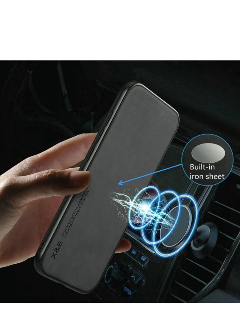 Arabest Silklike Case for Redmi K60 - Cover Bumper Built-in Metal Plate for Redmi K60 - Black - Image 2