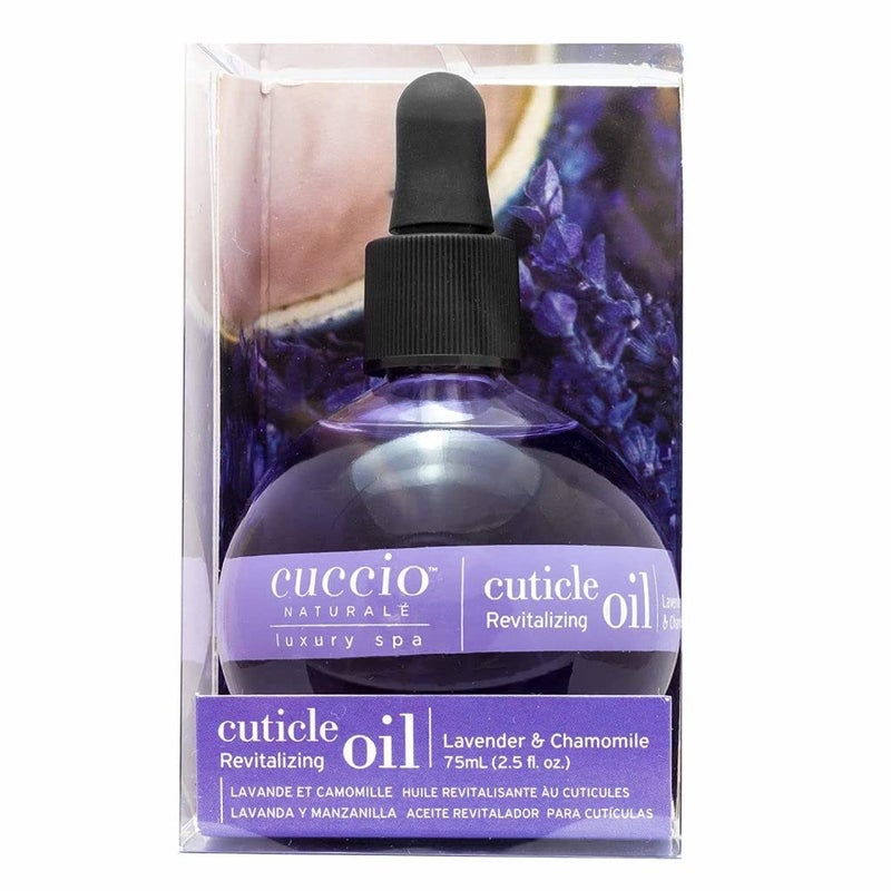 Cuccio Naturale Cuticle Revitalizing Oil - Lavender & Chamomile - Moisturizes, Strengthens Nails - 2.5 oz - Image 2
