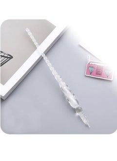 AIWANTO Glass Dip Pen Vintage Handmade Glass Signature Pen Elegant Crystal Dip Sign Pen Great Gift transparent  - Image 1