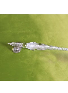 AIWANTO Glass Dip Pen Vintage Handmade Glass Signature Pen Elegant Crystal Dip Sign Pen Great Gift transparent  - Image 5