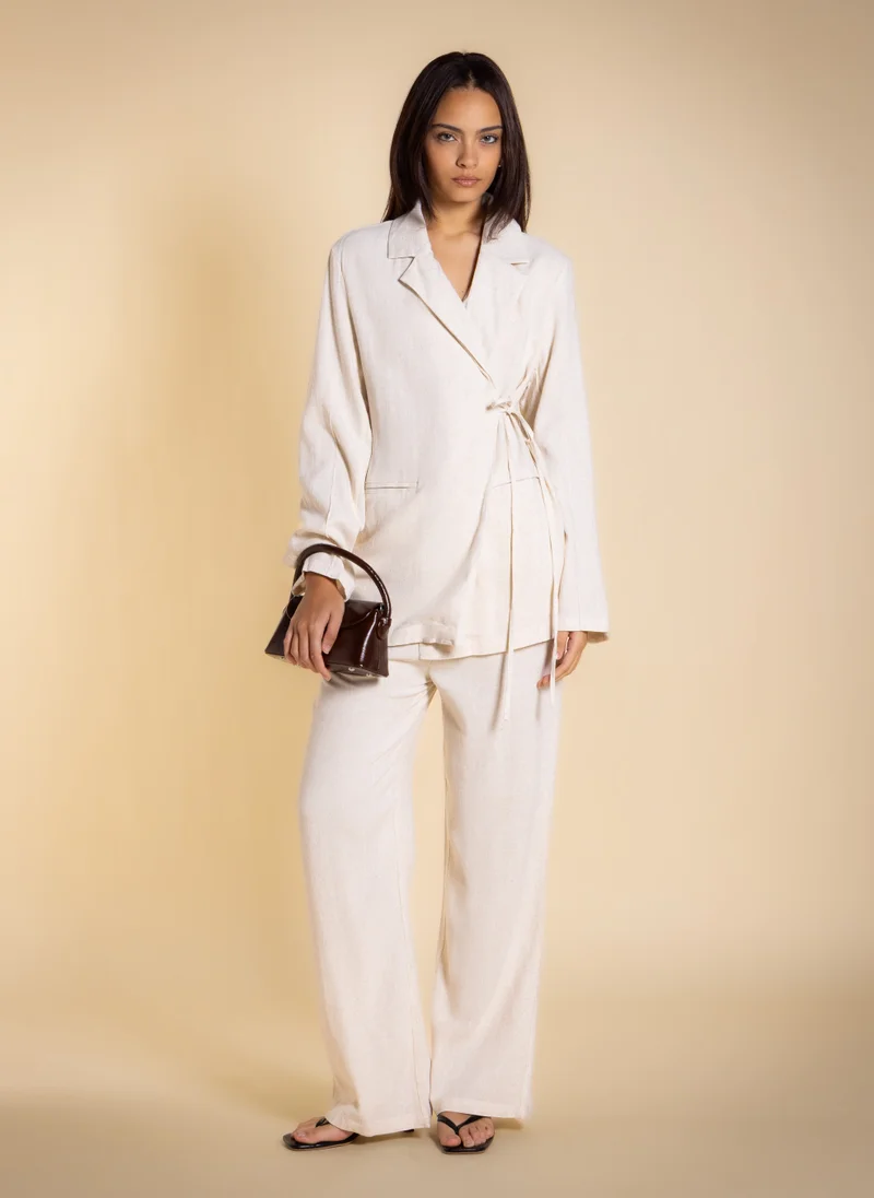 شايبس LINEN BLEND BLAZER SET