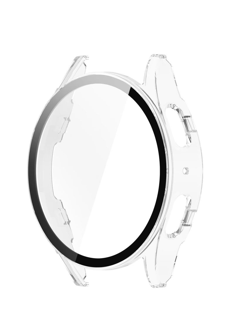 Case for Samsung Galaxy Watch 7 40mm Hard PC Case + Screen Protector Protective Cover Full Coverage Shockproof (Transparent) - Image 4