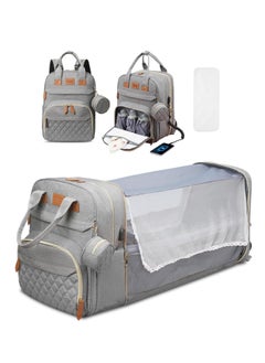 ARCOON ARCOON Diaper Bag Backpack, Large Diaper Bag with Changing Station, Baby Diaper Bag, New Mom Gifts, Lightweight Waterproof Unisex Diaper Bag with Insulated Pockets and USB Charging Port, Grey  - Image 1