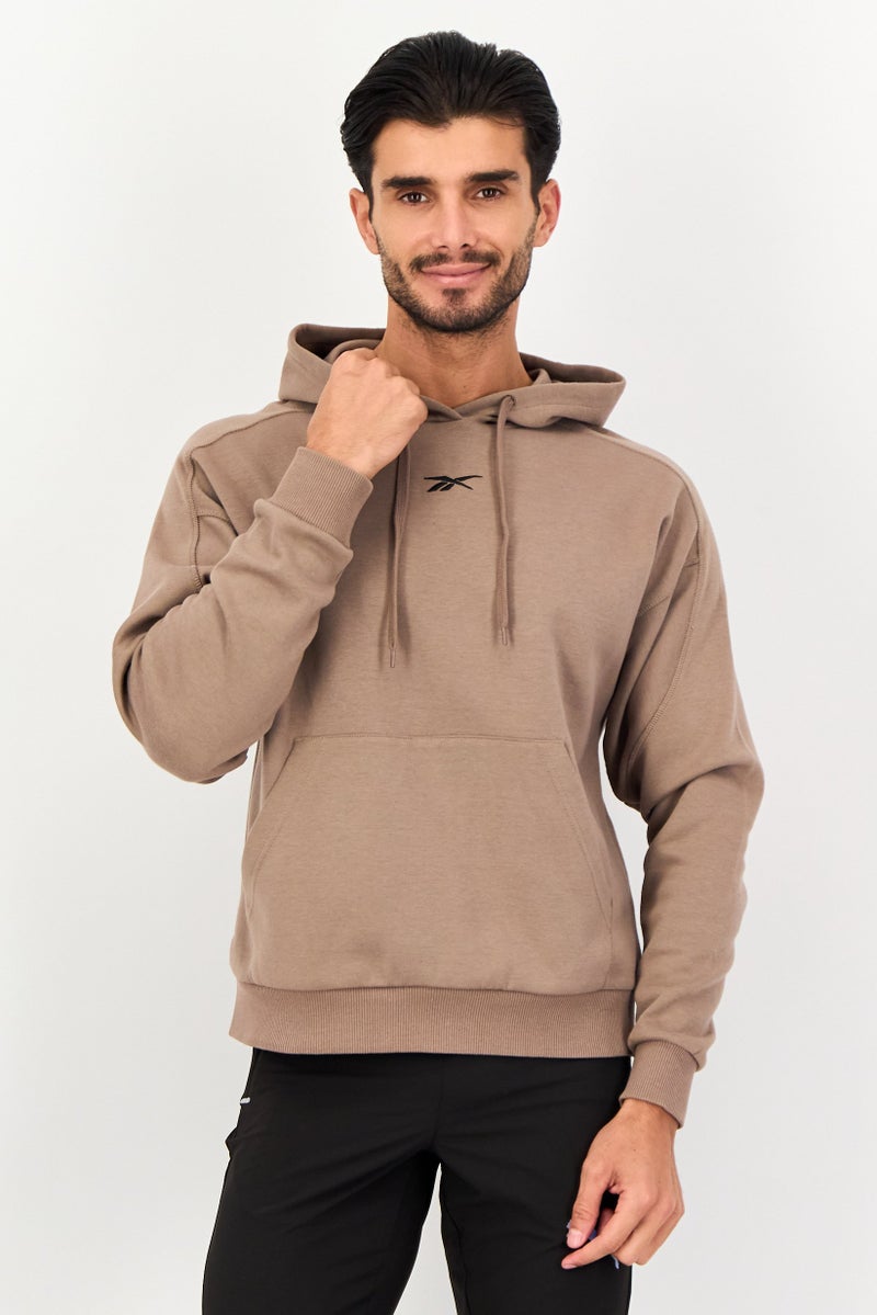 Reebok Men Sportswear Fit Long Sleeve Outdoor Hoodie, Grey - Image 1