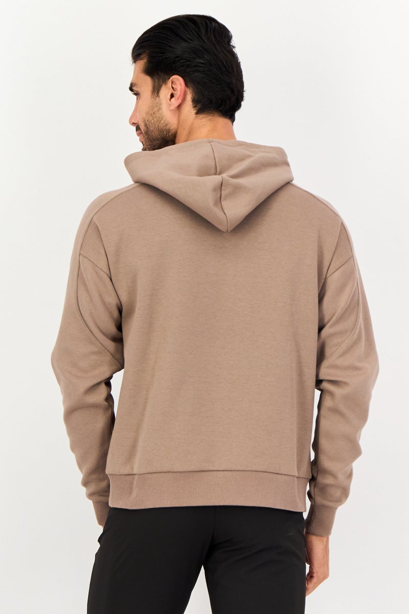 Reebok Men Sportswear Fit Long Sleeve Outdoor Hoodie, Grey - Image 2
