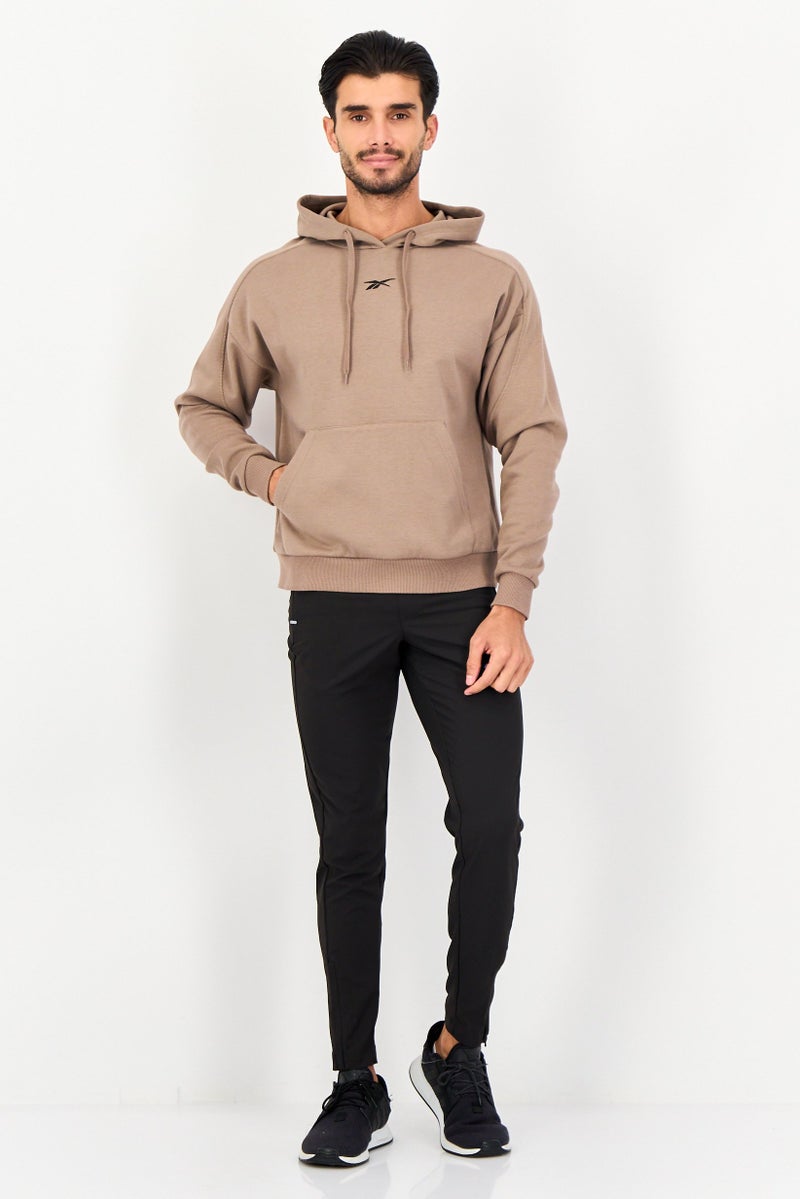 Reebok Men Sportswear Fit Long Sleeve Outdoor Hoodie, Grey - Image 3