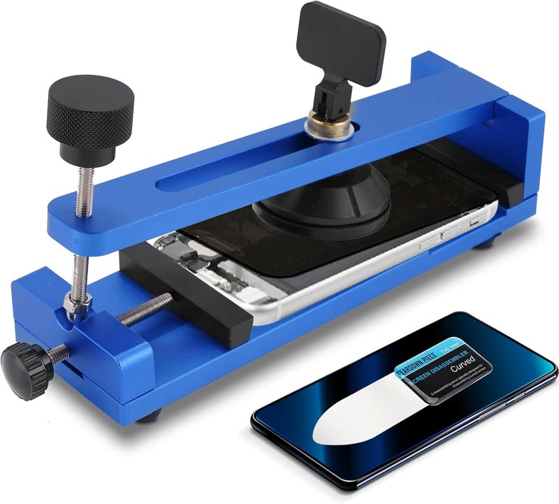 cheekyglo Phone Screen Separator Tool Machine with Suction Cup, Mobile Phone FreeHeating Screen Removal Tool Kit for LCD Phone Screen 6\u2d 6.4\u2d 7\u2d (Blue)Blue - Image 1