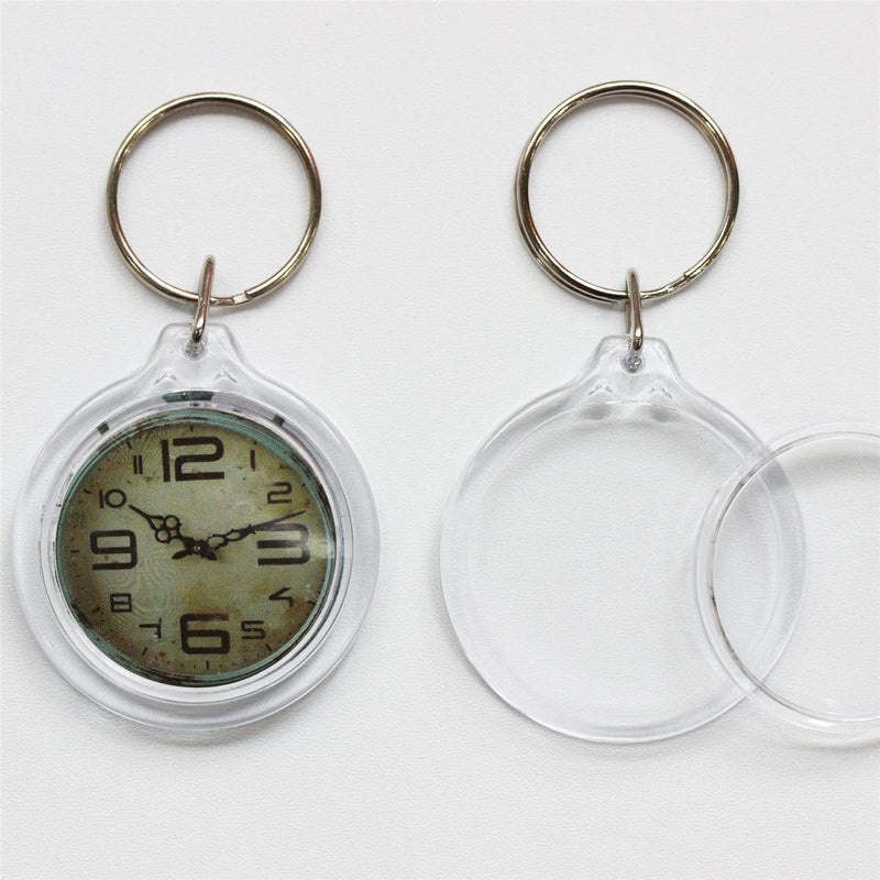 BetterJonny 20Pcs Acrylic picture Keychain Blanks Photo Keychain Clear in Photo Keychain Acrylic Picture Frame Keyrings - Image 3