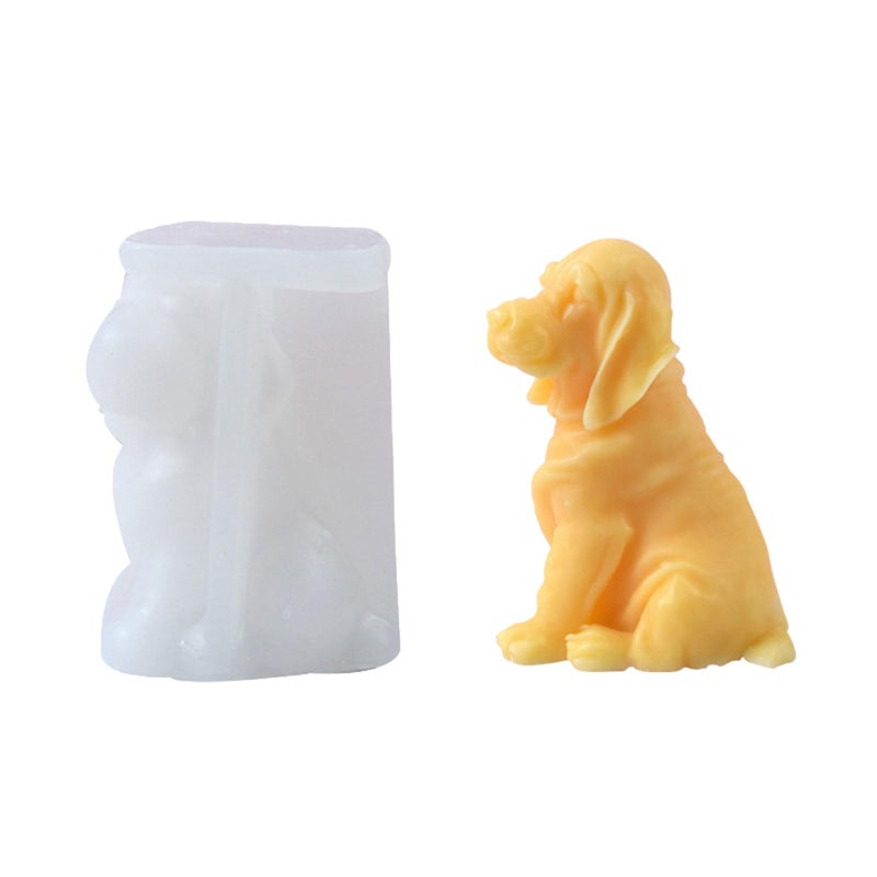 Labrador Dog Soap Mold Plaster Decoration Epoxy Resin Silicone Candy Making Mold - Image 2