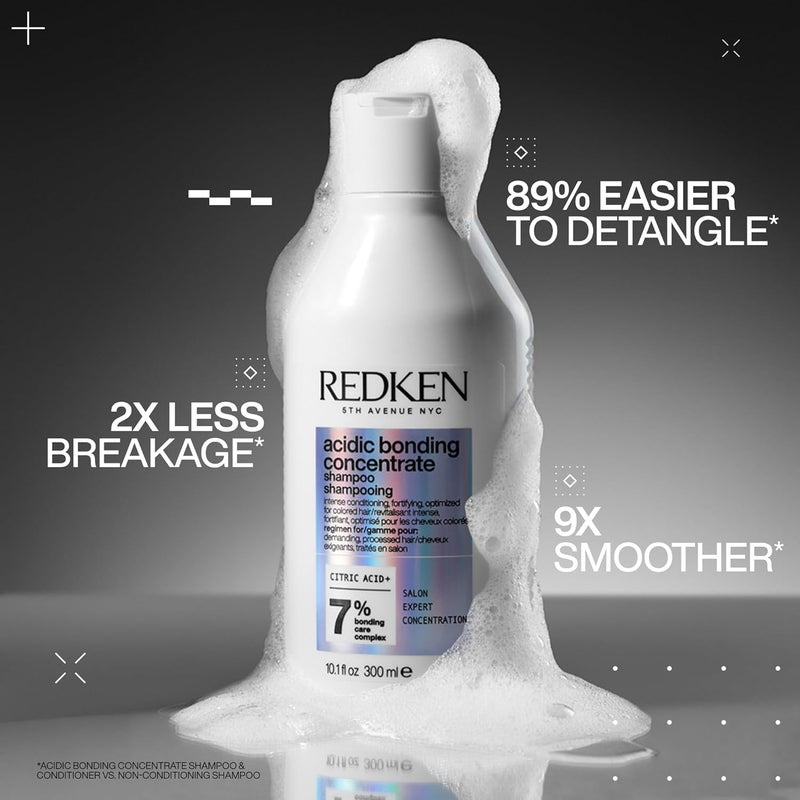 Redken Bonding Shampoo for Damaged Hair Repair | Acidic Bonding Concentrate | For All Hair Types - Image 2